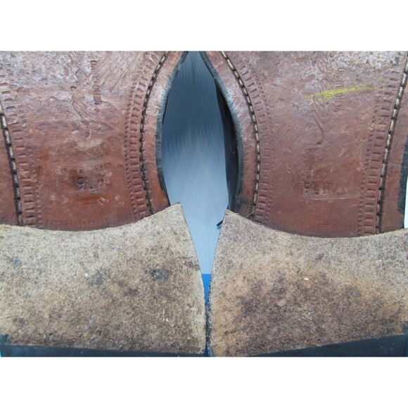 Mezlan Fiore Mens Black Leather Split Toe Derbys Size US 9.5 D  Made In Spain - Picture 14 of 16